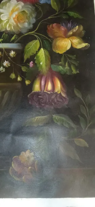 Dipinto tempera su tela anni 70