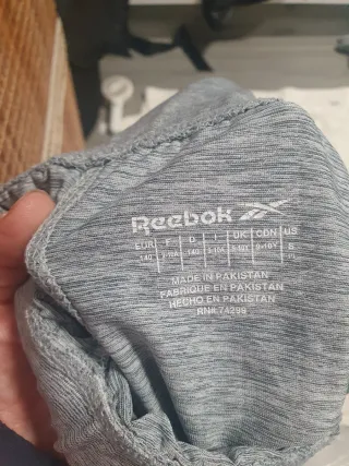 Leggings niña Reebok gris y negro talla 8