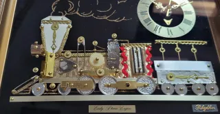 Reloj de mesa tren de costura