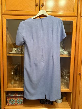 Vestido azul formal mujer