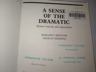 ADVENTURES WITH D.W. GRIFFITH. A SENSE OF DRAMATIC