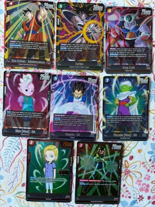 Lote 15 Cartas DBS Fusion World