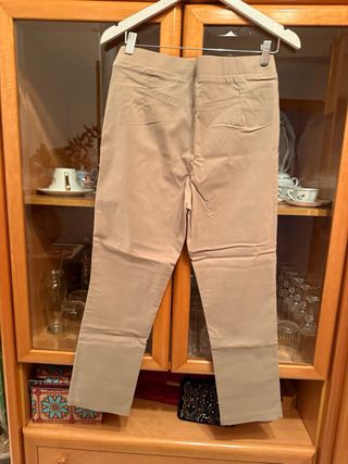 Pantalones Punto Roma beige