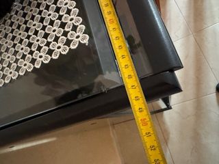 Mobile stereo vintage in vetro e plastica