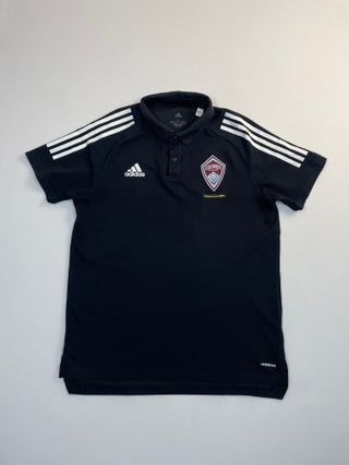 Adidas Colorado Rapids Polo Shirt Black Vintage ML