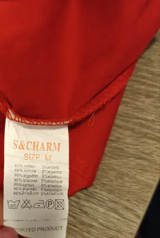 Camicia S&charm donna rossa aderente