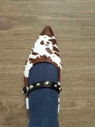 Bailarinas ULANKA mujer marrones y blancas