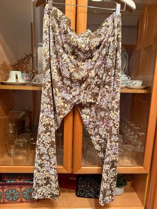 Pantalón fluido Antea estampado floral