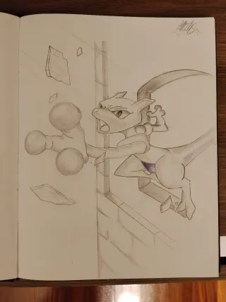 Dibujo original Mewtwo
