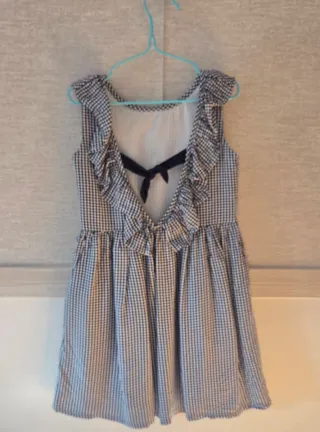 Vestido cuadros vichy Boboli T7