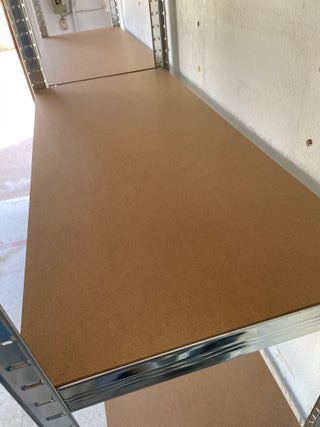 PACK 2 Estanterias metal 5 baldas madera 180x90x40