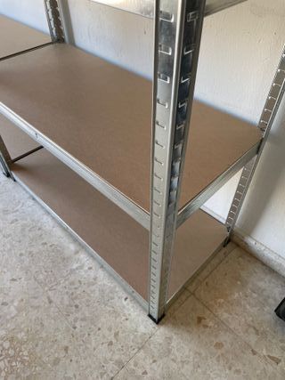 PACK 2 Estanterias metal 5 baldas madera 180x90x40