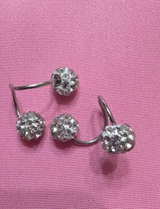 Pendientes S Brillantes Plata
