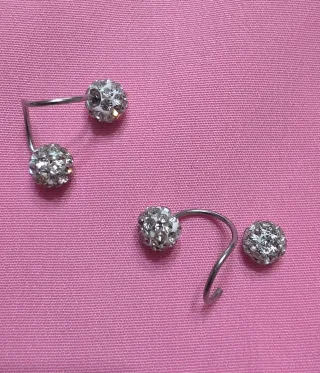 Pendientes S Brillantes Plata