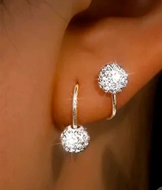 Pendientes S Brillantes Plata