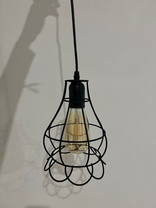 Lámparas Colgantes Negras (4 unidades)