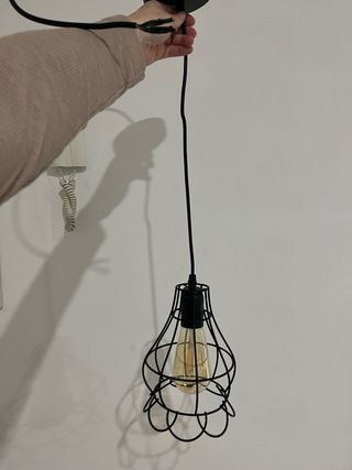 Lámparas Colgantes Negras (4 unidades)