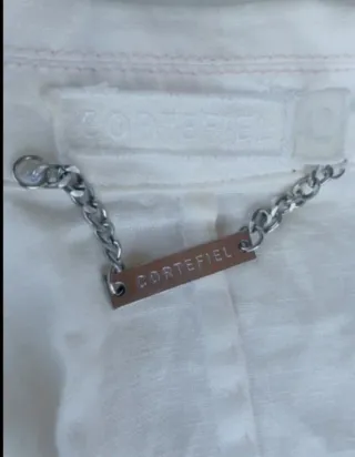 Traje de chaqueta blanco mujer