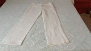 Traje de chaqueta blanco mujer
