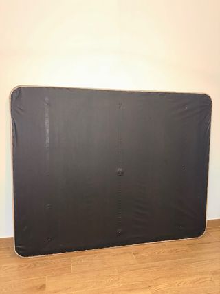 Somier tapizado beige