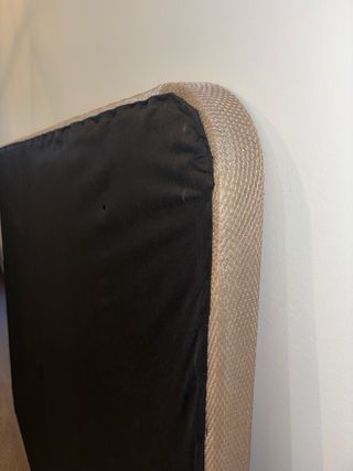 Somier tapizado beige