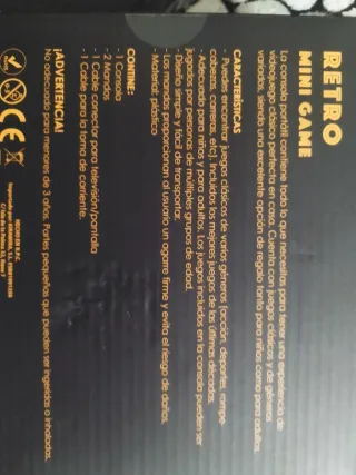 Consola Retro con 2 Mandos