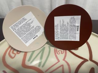 Pareja Candelabros Mango Cerámica Metal