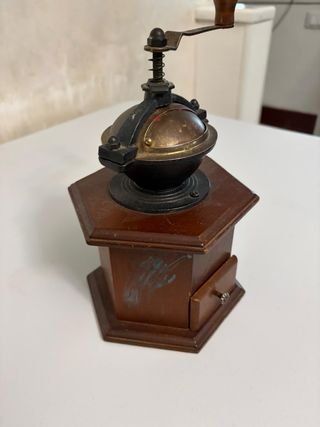 Macina Caffè Vintage Legno e Metallo