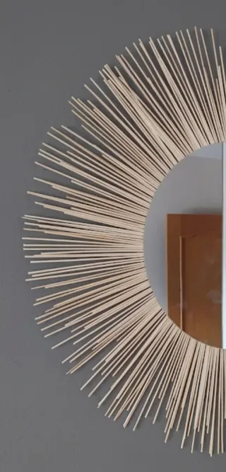 Espejo decorativo beige XXL