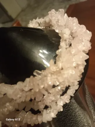 Collana Quarzo Rosa Grezzo