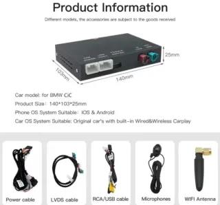 Interfaz CarPlay Android Auto BMW BM-CIC Nuevo
