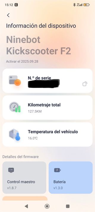 Patinete Eléctrico Ninebot f2