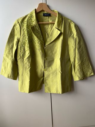 Blazer seda vintage Caractére Talla XL