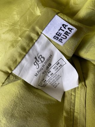 Blazer seda vintage Caractére Talla XL