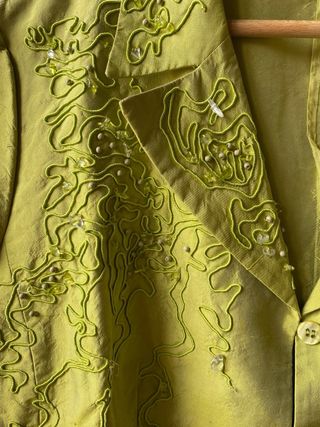 Blazer seda vintage Caractére Talla XL