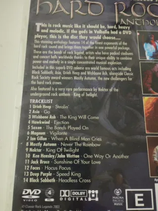 DVD Hard Rock Anthology