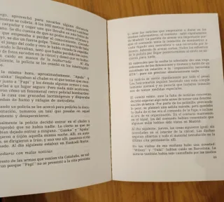 Libro fuga Segovia ETA. Operación poncho