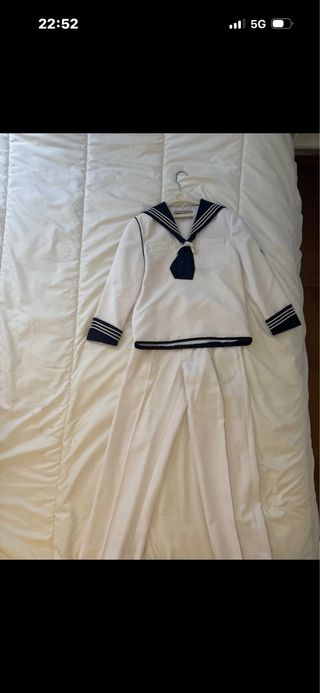Traje Comunión Marinero Blanco y Azul