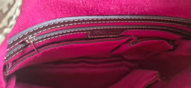 Bolso de hombro Montepicaza beige y marrón