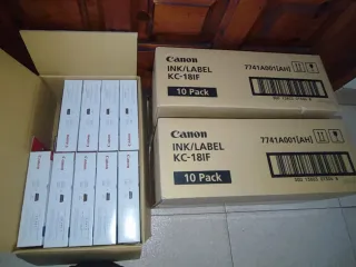 Pack tinta de color y papel adhesivo KC-18IF Canon