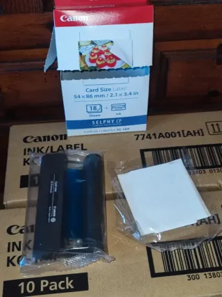 Pack tinta de color y papel adhesivo KC-18IF Canon