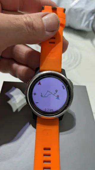 Garmin Fenix 6S Solar Naranja/Plata