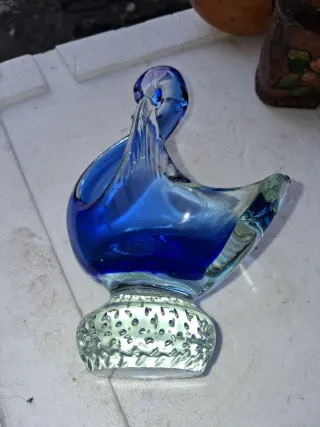 Cigno Murano Vetro Blu