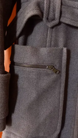 Cappotto Benetton donna tg 42 con cintura marrone