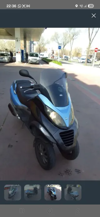 Urge hoy Piaggio MP3 250cc canet b  se  aceptan ca