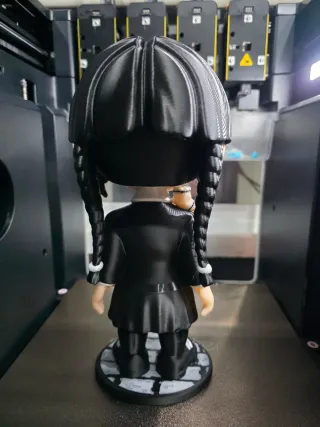 Muñeca Miércoles Addams Impresa 3D