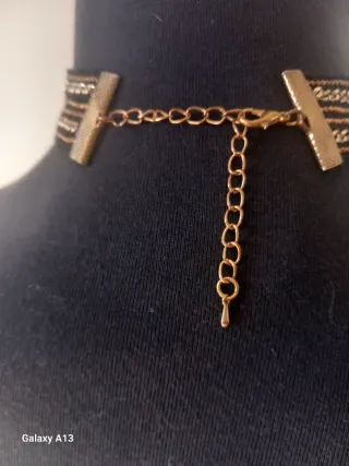 Collana anni '30 nero e oro