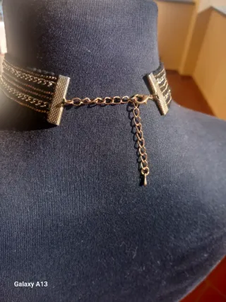 Collana anni '30 nero e oro