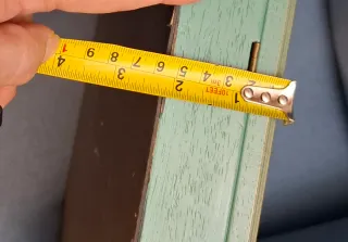 Estantería madera y cristal para colgar