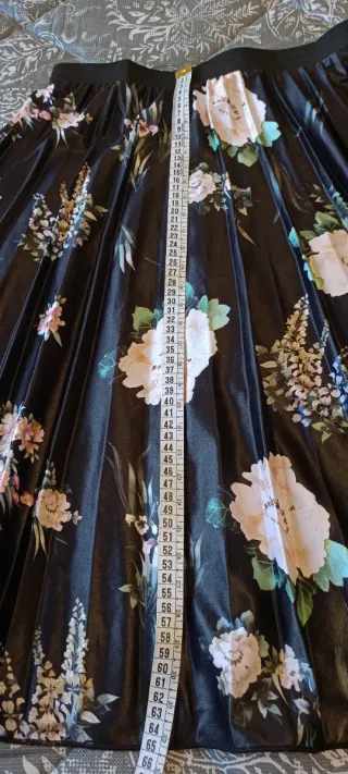 Gonna Fiori plissé & Top Treccie taglia S